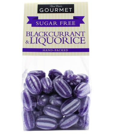 Bon Bons - Sugar Free Blackcurrant and Liquorice 160 g Sugar Free Blackcurrant 160g
