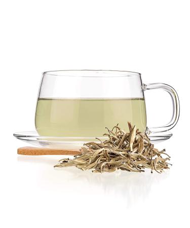Tealyra Jasmine Silver Needle White Tea - 220g (8oz) - Organically Grown in Fujian China - Low Caffeine Loose Leaf Tea - Buy Online on GoSupps.com