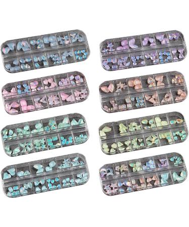 12 Grids Fashion Crystal Nail Art Jewelry Charms Crystal 3D Rhinestones DIY Nail Rhinestones Nail Decoration Nail Art Supplies Crystal Stones Crystal Nail Art Nail Art Jewels - Buy Online on GoSupps.com