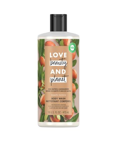 Love Beauty and Planet Majestic Moisture Body Wash Shea Butter & Sandalwood 16 fl oz (473 ml)