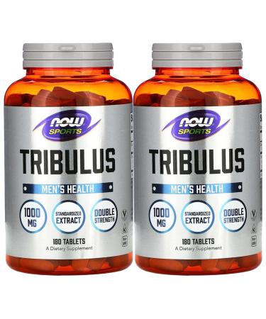 NOW Foods Tribulus 1000mg 45% 180 Tablets, 2 Pack 180 Count (Pack of 2)