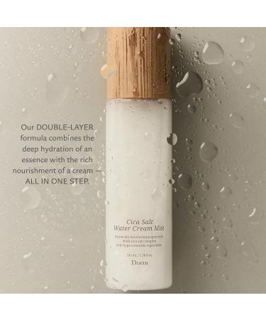 DUEM Cica Salt Water Cream Mist 2:8 Calming Cream & Ampoule Essence Niacinamide & Ceramides for Soothing & Hydrating Korean Skincare 3.38 fl.oz. / 100ml - Buy Online on GoSupps.com