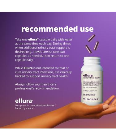 Ellura 36mg PAC (90 caps) Urinary Tract Supplement - 90 Count Pack - Highly Effective - Buy Online on GoSupps.com