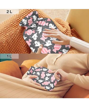 Shop Halloween Sweets Ghost Hot Water Bottle | 2L Heat Bottles for Pain Relief & Comfort - Buy Online on GoSupps.com