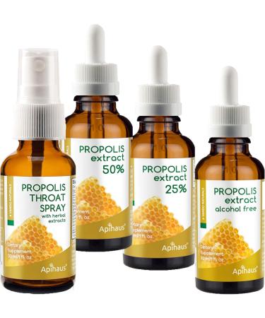 apihaus Propolis & Herb Throat Spray 1 Fluid Ounce - Buy Online on GoSupps.com