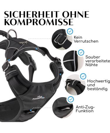 Freudenier Dog Harness - Breathable Comfortable & Durable | Perfect for All Dog Sizes (Black Small) - International Shipping Available - Buy Online on GoSupps.com