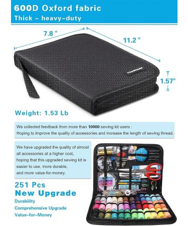 Large Sewing Kit for Adults: YUANHANG Newly Upgraded 251 Pcs Premium Sewing Supplies Set - Complete Sew Kit of Needle and Thread for Beginners - Travel Emergency - Basic Home Hand Sewing Repair Kits Large (218 Count) - Buy Online on GoSupps.com