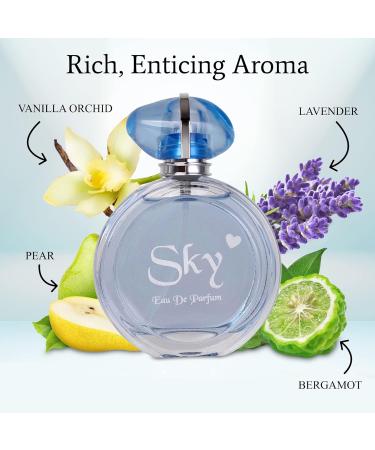 NovoGlow Sky for Women - 3.3 Fl Oz Eau De Parfum Spray - Long-Lasting Fruity Floral & Woody Scents Smell Sweet & Feminine All Day Includes Carrying Pouch Lovely Gift for Women on All Occasions - Buy Online on GoSupps.com