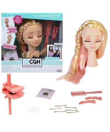 CGH Cute Girls Hairstyles! Styling Head - Straight Blonde Hair Doll