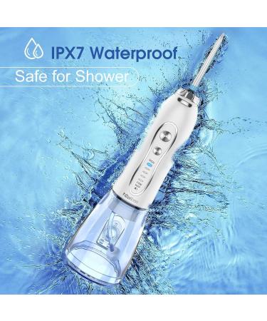 Portable Water Dental Flosser - 5 Modes 6 Tips Rechargeable & Travel-Friendly | Global Shipping Available - Buy Online on GoSupps.com