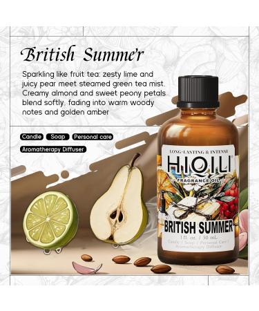 HIQILI 100ML Sandalwood Essential Oil & 30ML British Summer Fragrance Oil for DIY Diffuser - Buy Online on GoSupps.com
