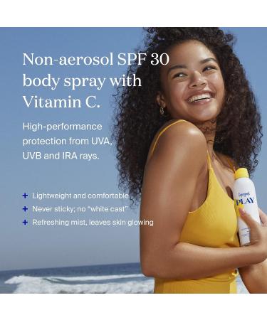 Supergoop! PLAY SPF 30 Antioxidant Body Mist with Vitamin C - 6 fl oz | Reef-Friendly Sunscreen Spray for Sensitive Skin | Clean Ingredients for Active Days - Buy Online on GoSupps.com