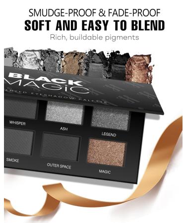 HOOMUSS Smoky Eye Shadow Palette 8Color - Black - Buy Online on GoSupps.com