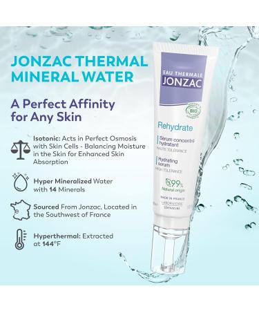 Rehydrate Organic Pure Hyaluronic Acid Serum - 24H Hydration for Plump Repair & Sensitive Skin | 1.01 fl oz - Buy Online on GoSupps.com