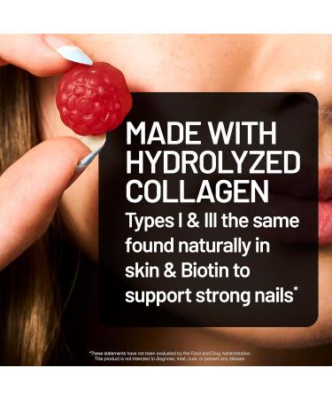 NatureWise Collagen Gummies - Hydrolyzed Collagen Gummies - Type 1 & 3 Peptides for Women + Biotin Vitamin C E & Zinc for Hair Skin and Nails Support - 60 Count 1-Month Supply Strawberry Lemon 60 Count (Pack of 1) - Buy Online on GoSupps.com