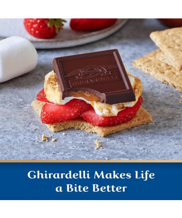 GHIRARDELLI Sea Salt Caramel Dark Chocolate Squares Bar 4.8 oz Bar (Pack of 2) Bundle With Snack Scout Lunch Bag - Buy Online on GoSupps.com