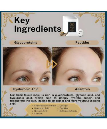 Snail Mucin Sheet Mask | 96% Snail Essence Serum for Skin Repair & Hydration | Korean Skincare | Cruelty-Free Renewal Elixir Face Masks - Buy Online on GoSupps.com