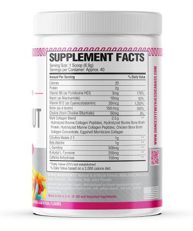 Buy D2Fit Women's Pre Workout Multi Collagen with Biotin - Sour Gummy Bears for Healthy Hair Skin & Nails | International Shipping - Buy Online on GoSupps.com