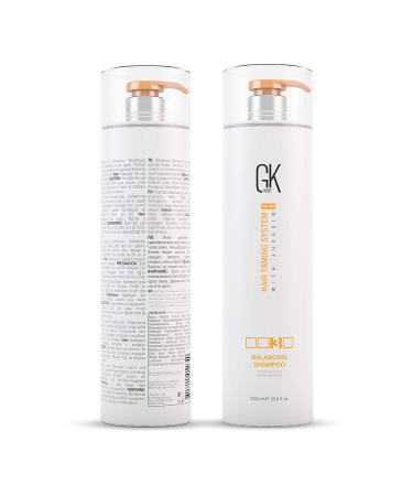GK HAIR Global Keratin Balancing Shampoo 33.8 Fl Oz - Deep Cleansing for Oily & Color Treated Hair | Restores pH Levels | Ideal for Over-Processed & Stressed Hair - Buy Online on GoSupps.com