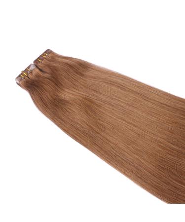 Buy #9 Tape In Hair Extensions - 40cm 100% Remy Real Hair - 30 Bricks 4cm Wide | Novon Hair Extensions - International Shipping - Buy Online on GoSupps.com