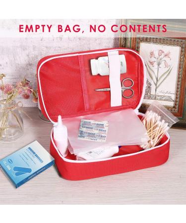 Ellsang First Aid Bag - 2 Packs Red | Empty Medical Kit for Home, Outdoor, Travel, Camping, Hiking, and Backpacking - Buy Online on GoSupps.com