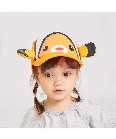 LANGZHEN Toddler Cute Animal Baseball Cap | Adjustable Kids Outdoor Sun Hat | Baby Mesh Back Cap for Boys and Girls | M-Clownfish - Buy Online on GoSupps.com