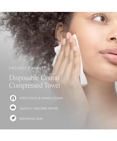 Project E Beauty Non-Woven DIY Face & Neck Mask Sheets - Compressed Facial Paper for Spa & Skincare (500 Pack - Buy Online on GoSupps.com