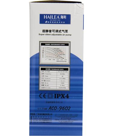 Hailea ACO 9602 Air Pump - 5W 7.2L/M Max Pressure 1.2M | International Shipping Available - Buy Online on GoSupps.com