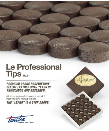 Tweeten Le Pro 13mm Billiard Pool Cue Tips - Pack of 12 | High-Quality Cue Tip Replacements - Buy Online on GoSupps.com