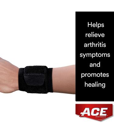ACE Wrap Around Wrist Support Black - Comfortable Compression and Stability - Buy Online on GoSupps.com