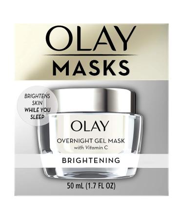 Olay Overnight Face Mask Gel - Vitamin C & Hyaluronic Acid for Brighter Skin - 1.7 Fl Oz - Buy Online on GoSupps.com