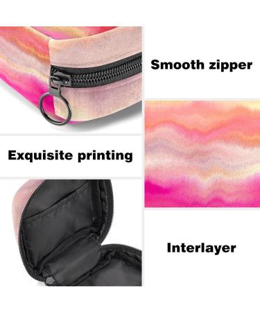 Portable Sanitary Napkin Storage Bag for Women - Pink Tie Dye Menstrual Cup Pouch - Multicolor - Buy Online on GoSupps.com