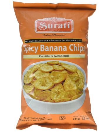 Surati Banana Chips Spicy 12 Oz