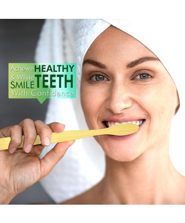 Dental Guru Charcoal Bamboo Toothbrush - Eco-Friendly Teeth Whitening with Charcoal Bristles - Buy Online on GoSupps.com