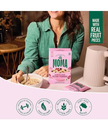 MOMA Foods Porridge Cranberry & Grape Sachets 5 x 75g - Buy Online on GoSupps.com