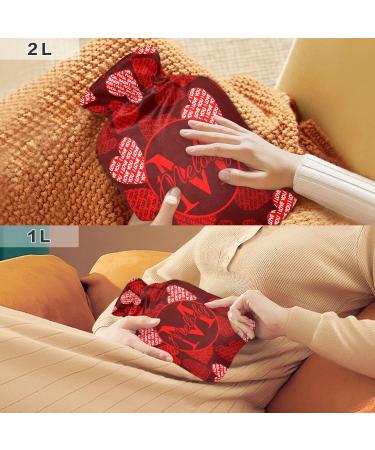 Personalized Valentine's Day Heat Bottle | Custom Hot Water Bottles for Pain Relief | 2L Warm & Cold Compress Pack - Buy Online on GoSupps.com
