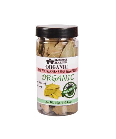 Blessfull Healing Organic Hand Selected Bay Leaf 30 Gram Airtight Container (Packing May Vary) 30 Gram 1.05 oz