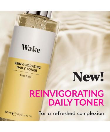 Wake Skincare Reinvigorating Daily Toner with Witch Hazel and Allantoin -Toner for Face - Toner for Oily Skin - Hydrating Toner - 200ml - Buy Online on GoSupps.com