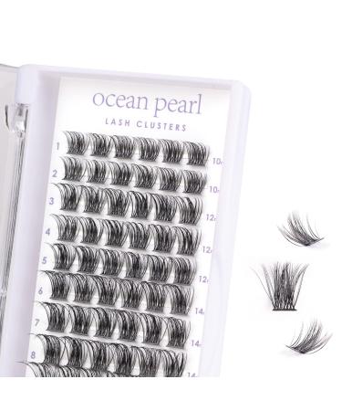 Lash Clusters 72 Pcs Individual Lashes DIY Eyelash Extensions 10-16mm Length Reusable Soft Natural False Eyelashes Thin Band Lash Extension Kit for Makeup at Home 72 clusters-OP17