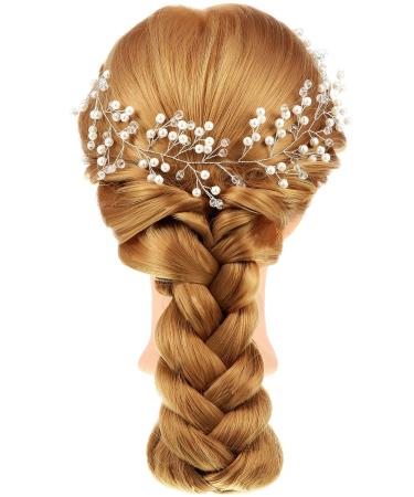 WILLBOND Flower Girl Headpiece Princess Wedding Headband with Pearls | Hair Accessory for Wedding, Party, First Communion - 4 Pcs - Buy Online on GoSupps.com