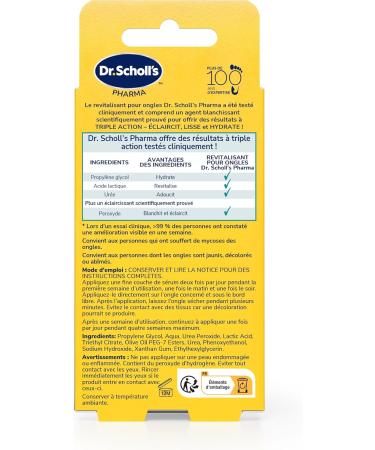 Dr. Scholl's S rum revitalisant ongles jaunis 10 ml - R sultats visibles d s 2 jours -Triple action : lisse claircit et hydrate - Am liore l'aspect des ongles des mains et pieds ab m s par la mycose - Buy Online on GoSupps.com