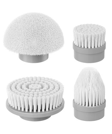 Replacement Brush Heads for Electric Spin Scrubber 4 Packs Replacement Cleaning Brush Heads Compatible with VWS211