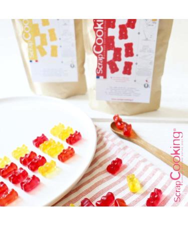  ScrapCooking ScrapCooking - Strawberry Candy Preparation 100g - Sweet Preparation for Making Home Sweets - Mix for Sweets Bears & Gummies - Birthday Children - Red - 8542 - Buy Online on GoSupps.com