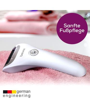 Beurer MP 28 Electric Corn Remover - 3 Grinding Attachments LED Light & Cleaning Brush for Perfect Foot Care - Buy Online on GoSupps.com