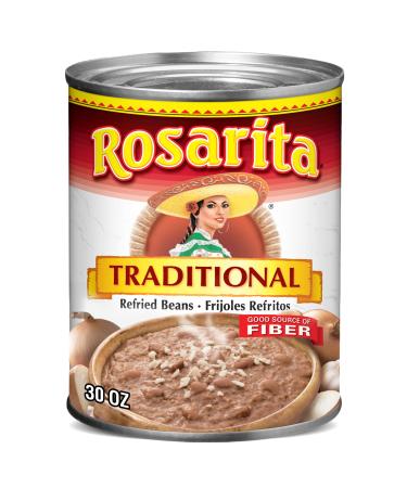 Rosarita Traditional Refried Beans, 30 oz