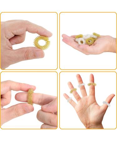 Fromero Premium Acupressure Ring Set - 12 Stress Relief Finger Massage Rings for Enhanced Relaxation & Wellness - 2023 Concept - Buy Online on GoSupps.com