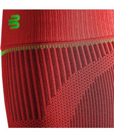 BAUERFEIND Calf Support Compression Sleeves - Unisex Red Leg Warmers for Lower Leg | 1 Pair Short Size - Shop Internationally! - Buy Online on GoSupps.com