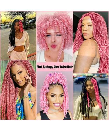 Ponytail Extension Afro Twist Hair 12 Inch Springy Afro Twist Hair Pre Fluffed Spring Twist Crochet Hair Pre Stretched Wrapping Hair for Soft Locs Hair Extensions Ponytail Hair Extension(Color:Burg) 12inches Burg - Buy Online on GoSupps.com