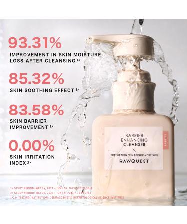 Barrier Enhancing Cleanser | Vegan Korean Skincare for Sensitive & Dry Skin | Deep Hydration & Oil Control | Pore Cleansing | 6.42 Fl. Oz - Buy Online on GoSupps.com