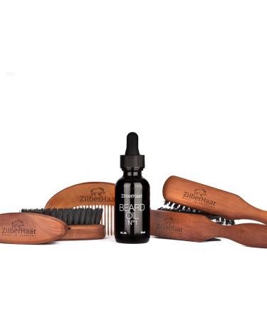 ZilberHaar Beard Oil N 1 + Comb - Organic Moroccan Jojoba & Argan Oil - Beard Growth & Hydration - 1 oz - Buy Online on GoSupps.com